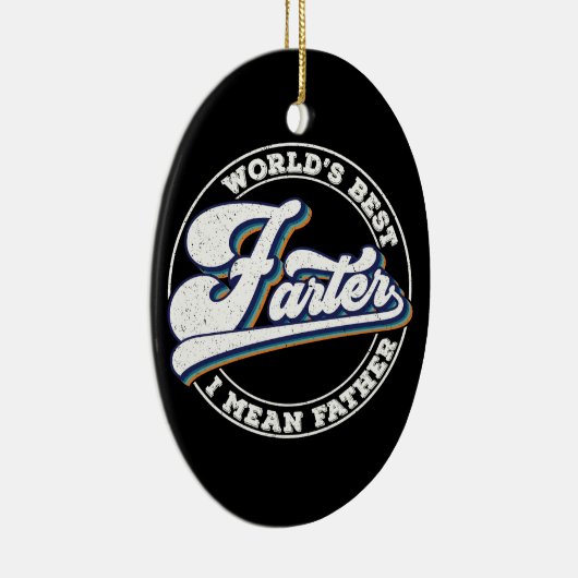 's Werelds beste vader bedoel ik vader Gezegden Keramisch Ornament (Rechts)