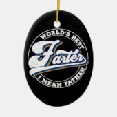 's Werelds beste vader bedoel ik vader Gezegden Keramisch Ornament (Voorkant)
