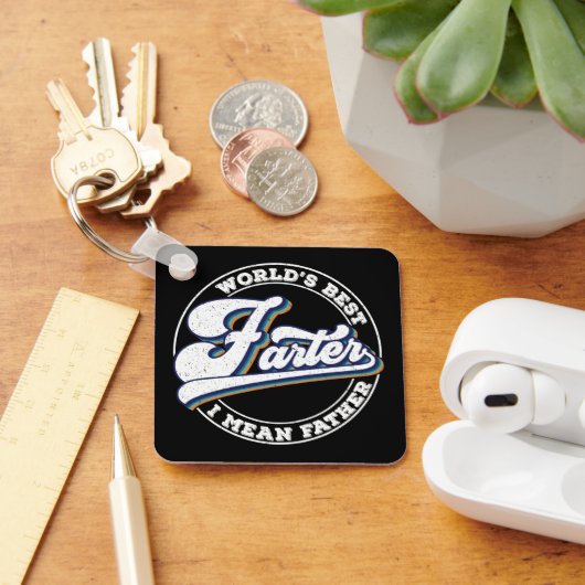 's Werelds beste vader bedoel ik vader Gezegden Sleutelhanger (Bureau)