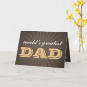 's Werelds beste vader begon uit te barsten op de  Kaart (Gele Bloem)