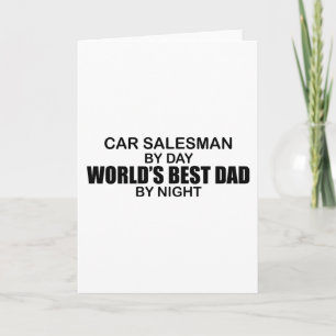 's Werelds beste vader bij nacht - autoverkoper Kaart