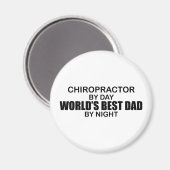 's Werelds beste vader bij nacht - Chiropractor Magneet (Voorkant / Achterkant)