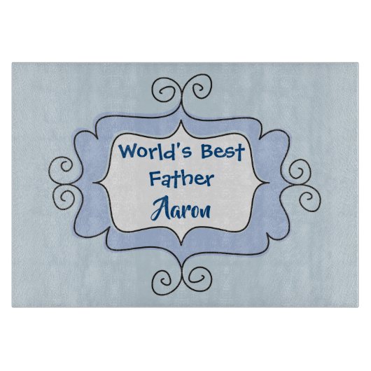 's Werelds Beste Vader Doodle Snijplank (Voorkant)