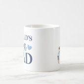 's Werelds beste vader en 2 zonen lopen Waterverf Koffiemok (Center)