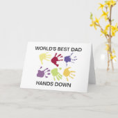 'S Werelds beste vader geeft Kaart neer (Gele Bloem)