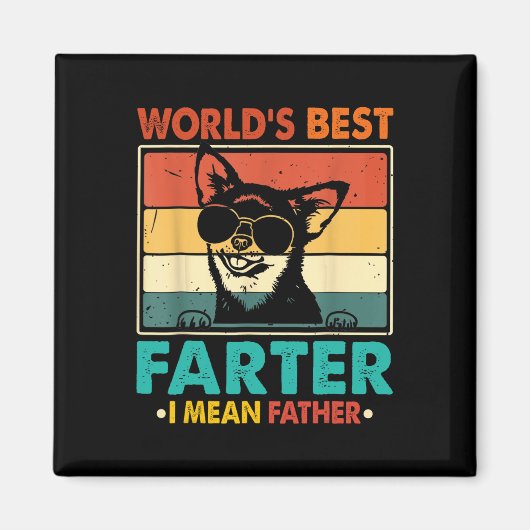 'S Werelds beste vader Ik bedoel Vaderdag Fun Magneet (Voorkant)
