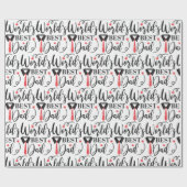 's Werelds beste vader moderne typografie | VADERD Cadeaupapier (Vlak)