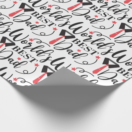 's Werelds beste vader moderne typografie | VADERD Cadeaupapier (Hoek)