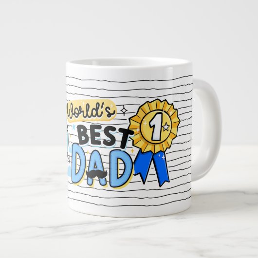 'S Werelds Beste Vader Mok Vaderdag Cadeau (Voorkant rechts)