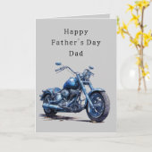 's Werelds beste vader motorfiets Vaderdag Kaart (Gele Bloem)