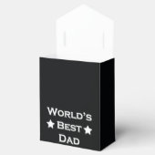 's Werelds beste vader op zwart Bedankdoosjes (Geopend)