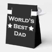 's Werelds beste vader op zwart Bedankdoosjes (Achterkant)