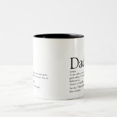 's Werelds beste vader papa's vaders definitiefilm Tweekleurige Koffiemok (Center)