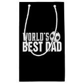 's Werelds beste vader-typografie-voetbal | Gift B Klein Cadeauzakje (Achterkant)
