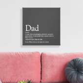 's Werelds beste vader vader vader vader definitie Canvas Afdruk (Insitu (Woonkamer))