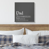 's Werelds beste vader vader vader vader definitie Canvas Afdruk (Insitu (Slaapkamer))