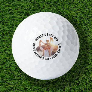 's Werelds beste vader Vaderdag foto golfballen