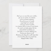 's Werelds beste vader Vaderdag fotocollage Feestdagenkaart (Achterkant)