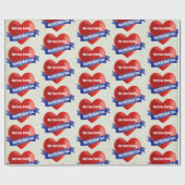 's Werelds beste vader Voeg kindernaam of tekst to Cadeaupapier (Vlak)