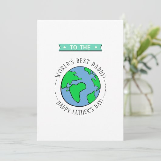 's Werelds beste Vaderdag van papa Whimsy Wereldbo (Staand voorkant)