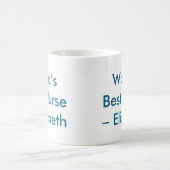 'S Werelds Beste Verpleegkundige Custom Name Koffiemok (Center)
