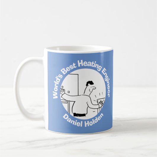 's Werelds beste verwarmingsingenieur aan persoonl Koffiemok (Links)