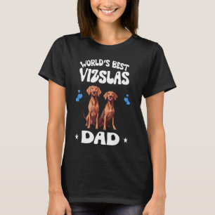 'S Werelds Beste Vizsla Dad Hond Huisdieren T-shirt