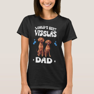 'S Werelds Beste Vizsla Dad Hond Huisdieren T-shirt