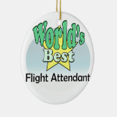 's Werelds beste vluchtbegeleider Keramisch Ornament (Rechts)