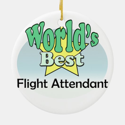 's Werelds beste vluchtbegeleider Keramisch Ornament (Achterkant)