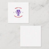 's Werelds beste vluchtbegeleider Vierkante Visitekaartje (Voorkant / Achterkant)