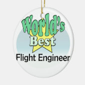 's Werelds beste vluchtingenieur Keramisch Ornament (Links)