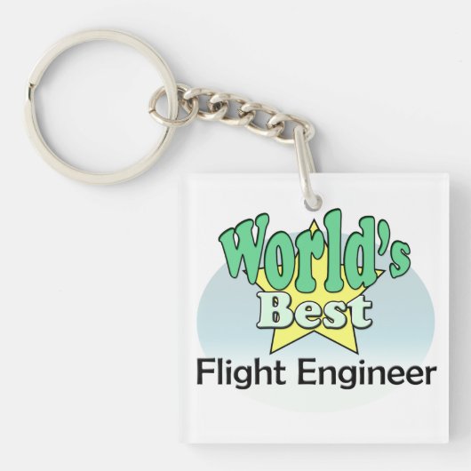 's Werelds beste vluchtingenieur Sleutelhanger (voorkant)