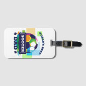 's Werelds Beste Voetbal Pap Vaderdag Bagagelabel (Voorkant (horizontaal))