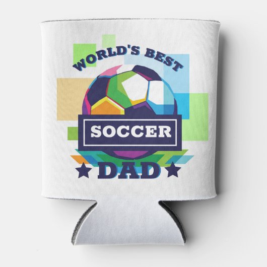 's Werelds Beste Voetbal Pap Vaderdag Blikjeskoeler (Voorkant)