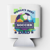 's Werelds Beste Voetbal Pap Vaderdag Blikjeskoeler (Achterkant)