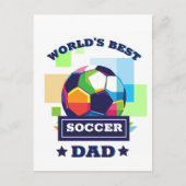 's Werelds Beste Voetbal Pap Vaderdag Briefkaart (Voorkant)