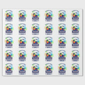 's Werelds Beste Voetbal Pap Vaderdag Cadeaupapier (Vlak)