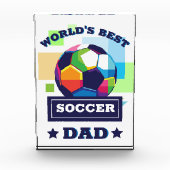 's Werelds Beste Voetbal Pap Vaderdag Fotoblokken (Voorkant)