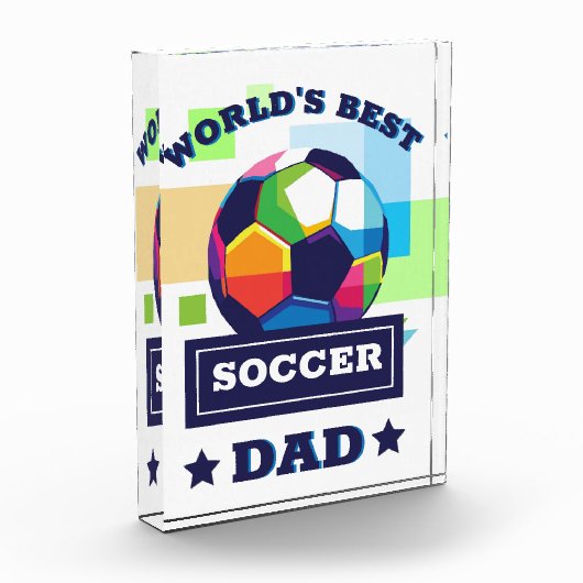 's Werelds Beste Voetbal Pap Vaderdag Fotoblokken (Links)