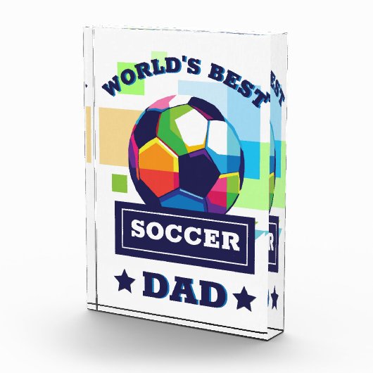 's Werelds Beste Voetbal Pap Vaderdag Fotoblokken (Rechts)