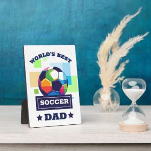 's Werelds Beste Voetbal Pap Vaderdag Fotoplaat