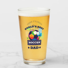 's Werelds Beste Voetbal Pap Vaderdag Glas