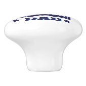 's Werelds Beste Voetbal Pap Vaderdag Keramische Knop (Zijkant)