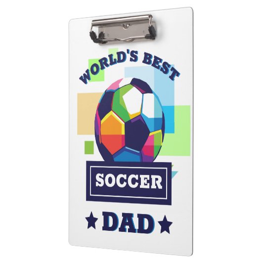 's Werelds Beste Voetbal Pap Vaderdag Klembord (Links)