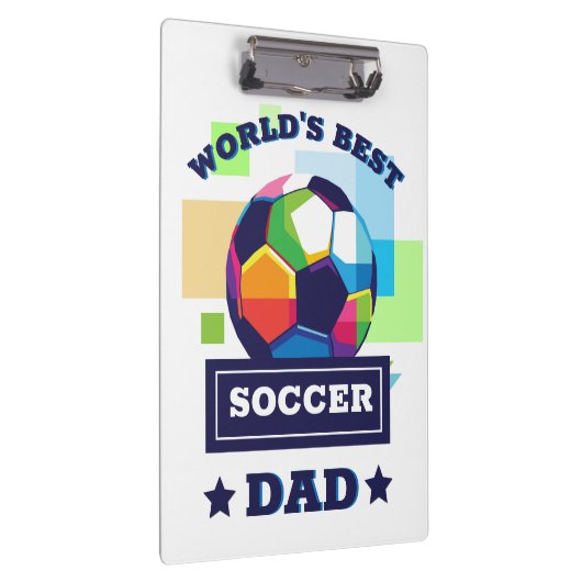 's Werelds Beste Voetbal Pap Vaderdag Klembord (Rechts)