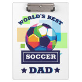 's Werelds Beste Voetbal Pap Vaderdag Klembord (Voorkant)