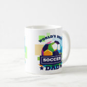 's Werelds Beste Voetbal Pap Vaderdag Koffiemok (Voorkant rechts)