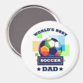 's Werelds Beste Voetbal Pap Vaderdag Magneet (Voorkant / Achterkant)