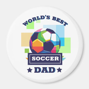 's Werelds Beste Voetbal Pap Vaderdag Magneet